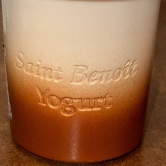 Set Of 2 Saint Benoit Yogurt Ceramic Cups - Picture 2 of 7